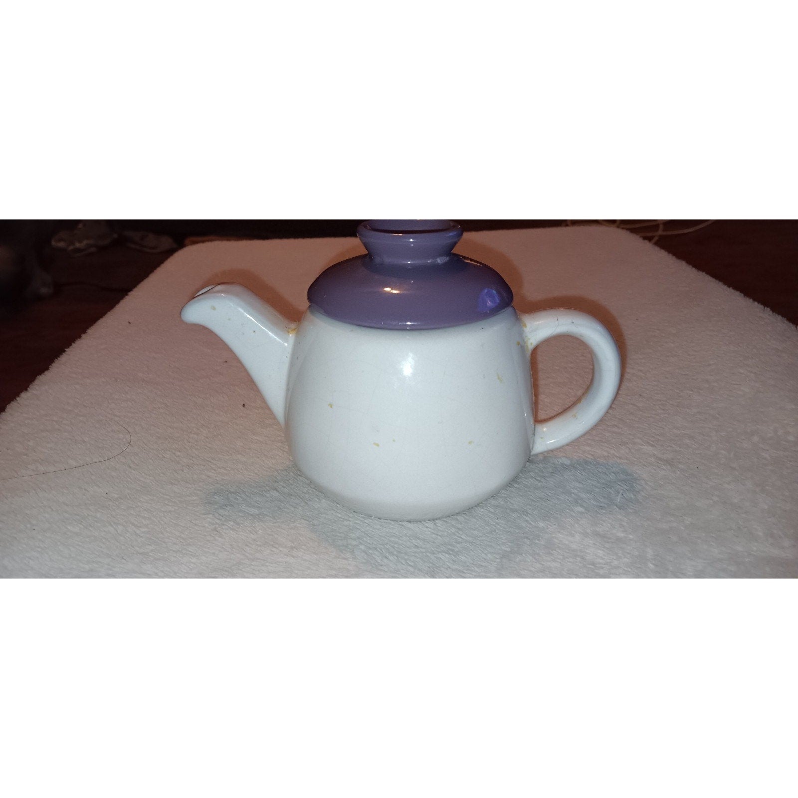 Vintage Frankoma Teapot Coffee Pot Pottery w Lid 6J Desert Gold Brown 4.25 in