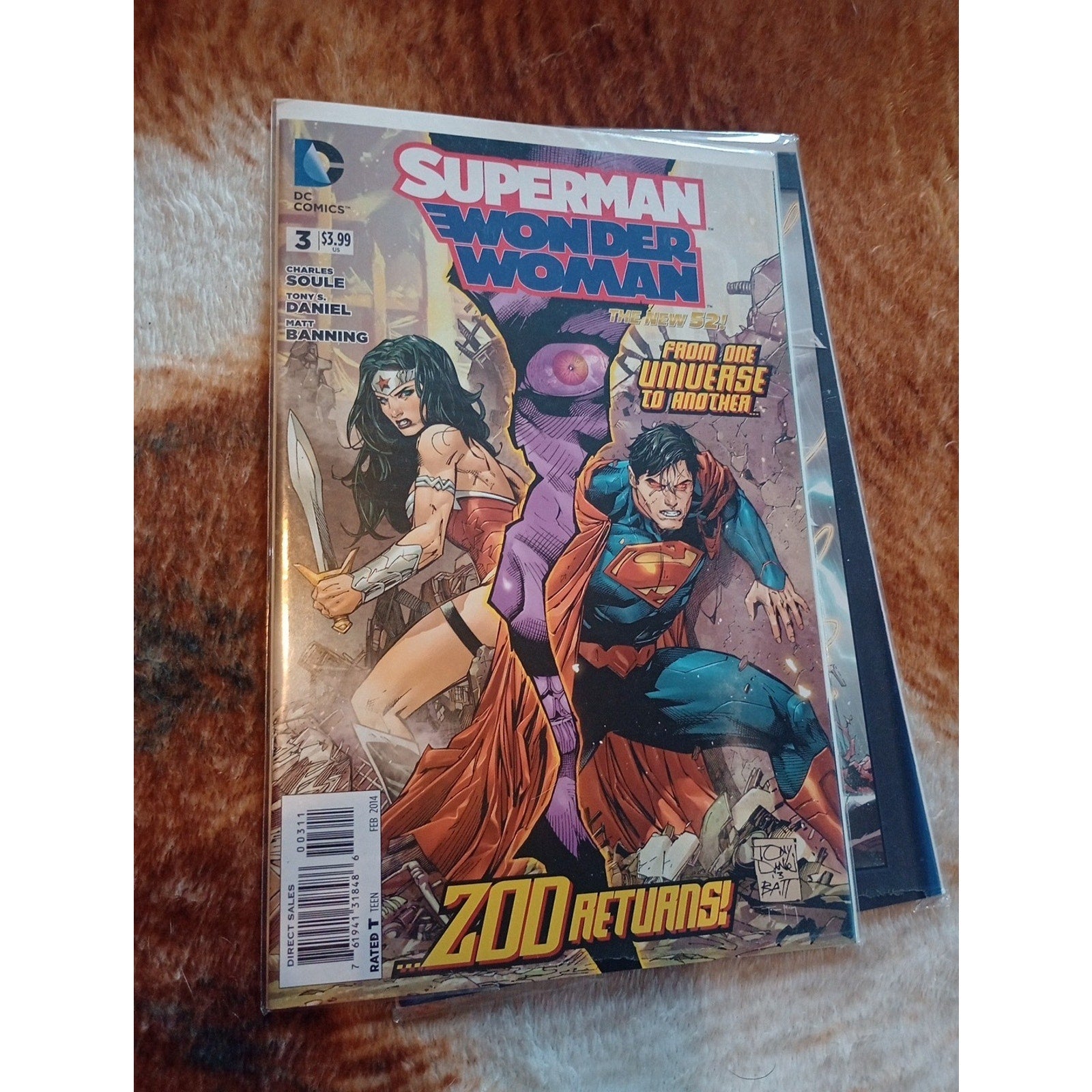 lot of 4 DC Comics New 52 Superman Wonder Woman #1, #2, #3, #4 VF To NM