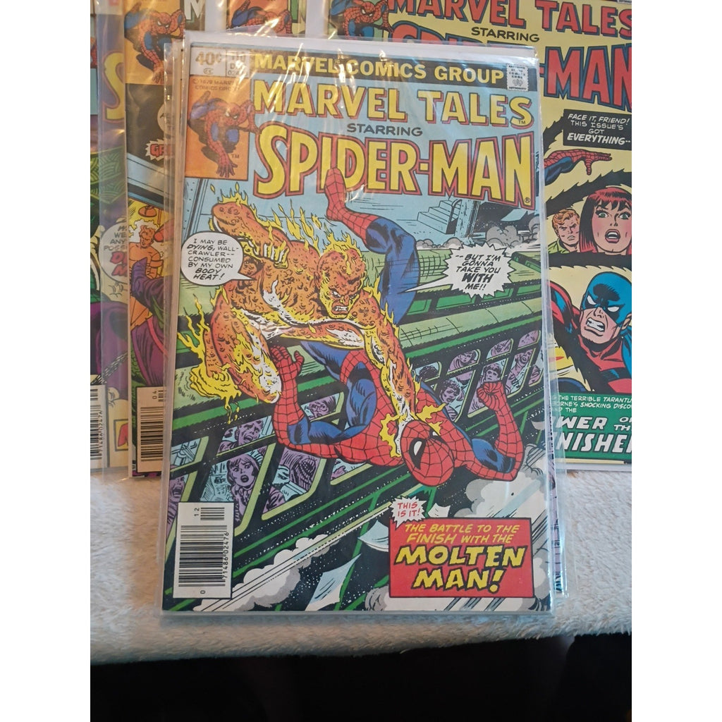 Spider-Man In Marvel Tales Lot Of 8 #102,104,107,110,112,113,114,119 FN To VF