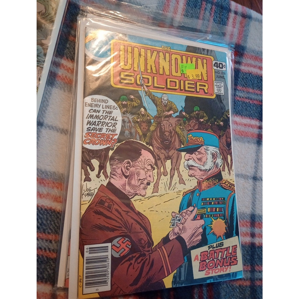 Unknown Soldier Comic Lot #s 211,214,216,228,247 Lot Of 5 DC War Comics FN 1970s