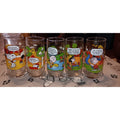 Complete Set Of (5) Vintage Camp Snoopy McDonalds Promo Glasses Nice 1983