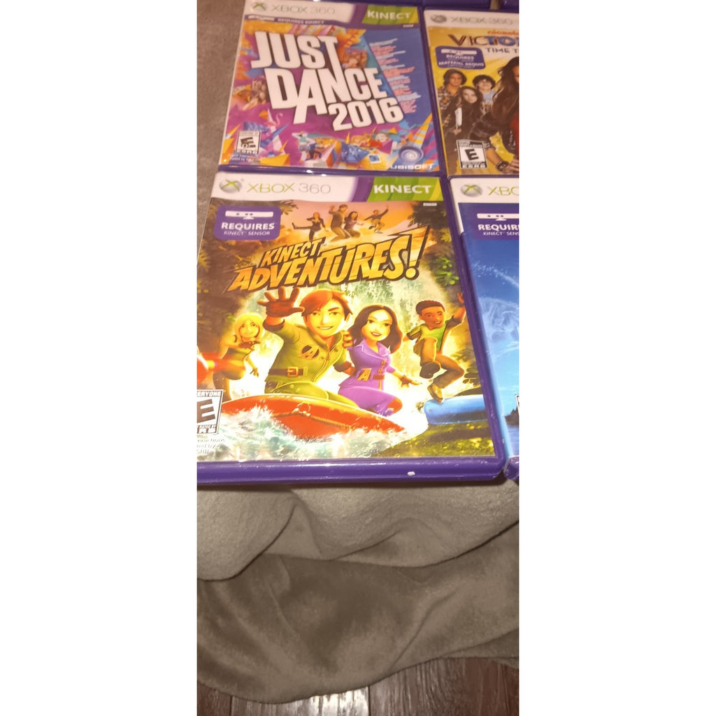 Lot of 8 XBOX 360 Kinect Games Including Just Dance Disney Joy Ride