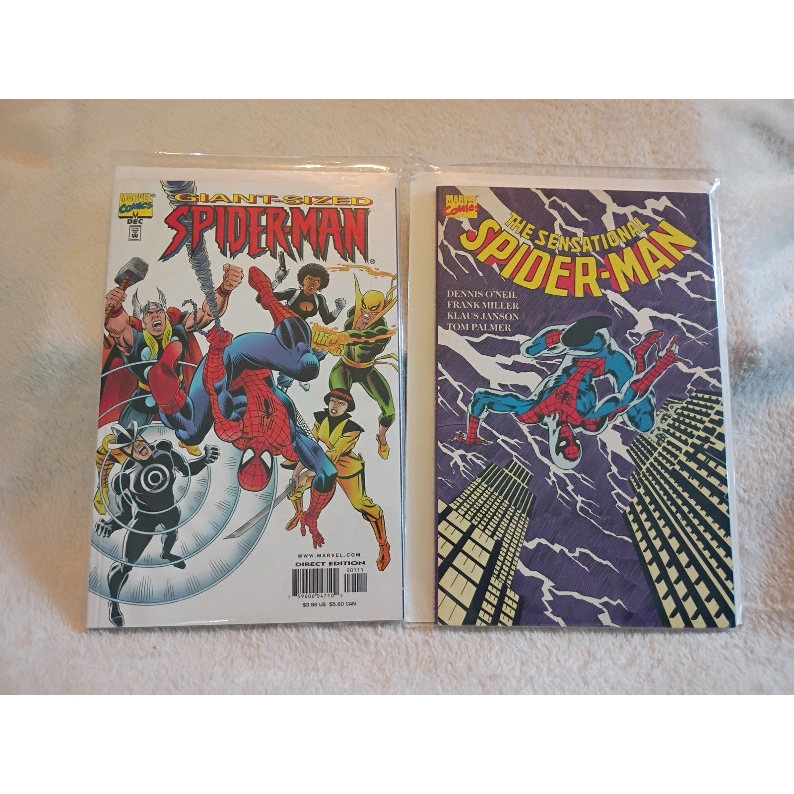 The Sensational Spider-Man 1988 Plus Giant Sized Spiderman Marvel Graphic Novel