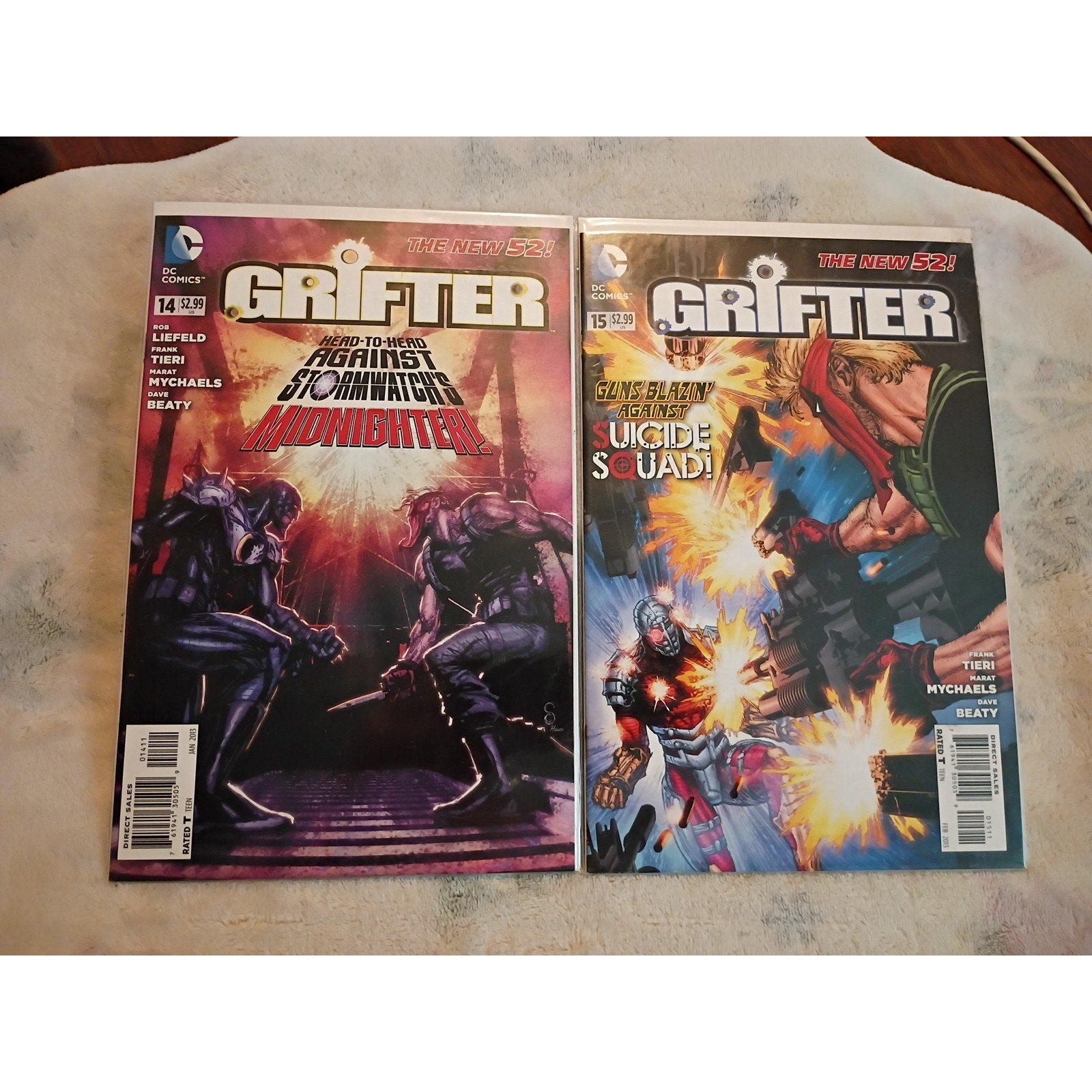 Grifter #0 1-16 Complete Set 2011 DC New 52 Series Liefeld VF To NM Comics