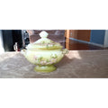 Gorgeous Antique Hand Painted Nippon Porcelain BOWL w/ LID Floral Tureen