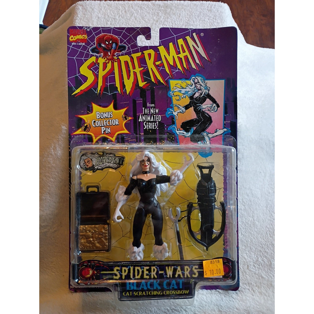 Spider-Wars Black Cat Action Figure New 1996 Spider-man Marvel Sealed