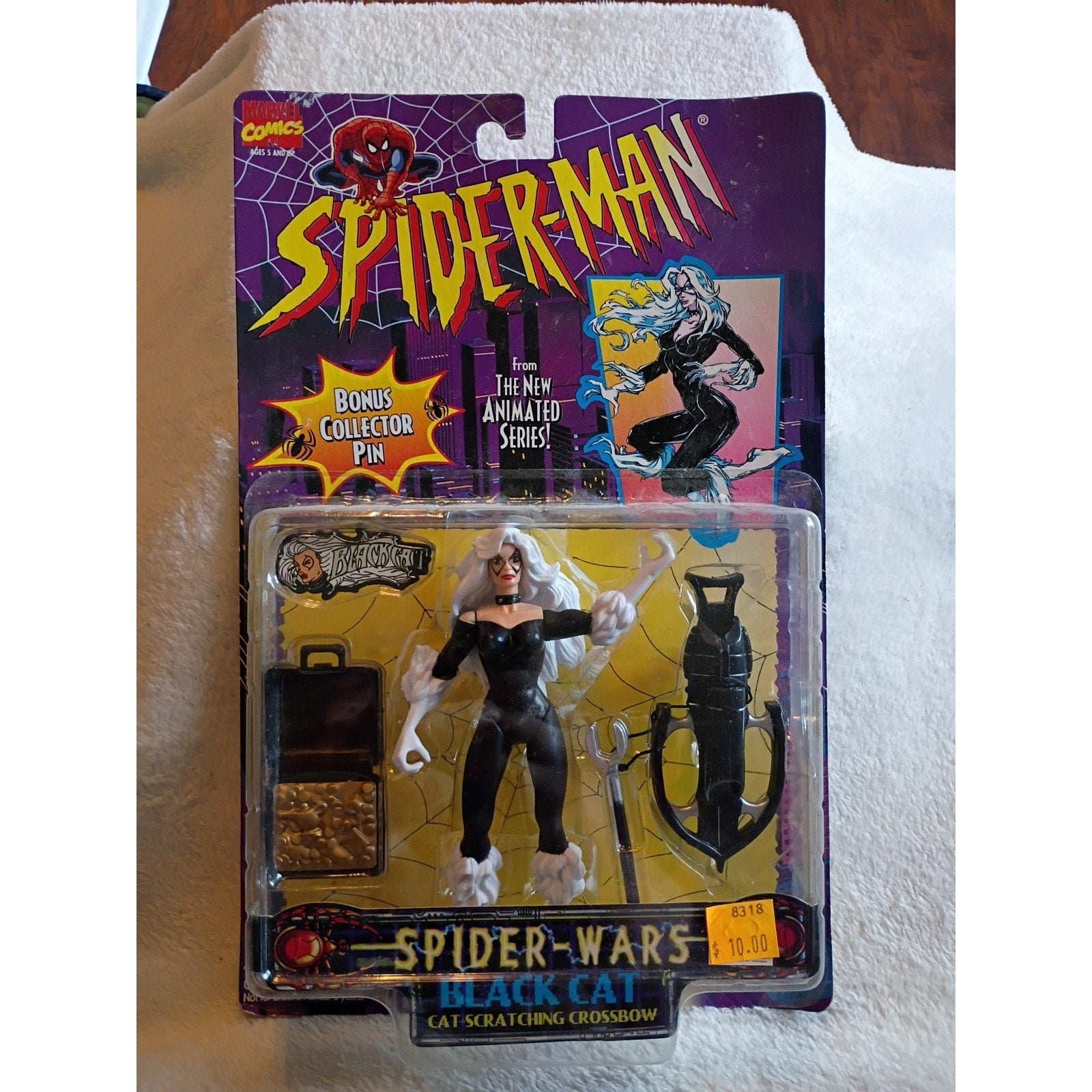 Spider-Wars Black Cat Action Figure New 1996 Spider-man Marvel Sealed