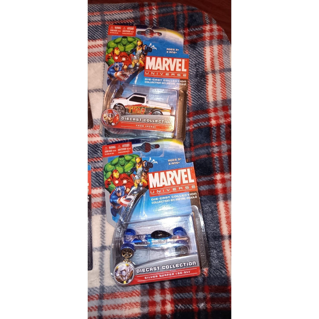 2012 Maisto Marvel Universe 1/63 Scale Die-Cast Car Lot Of 7 Red Skull Surfer