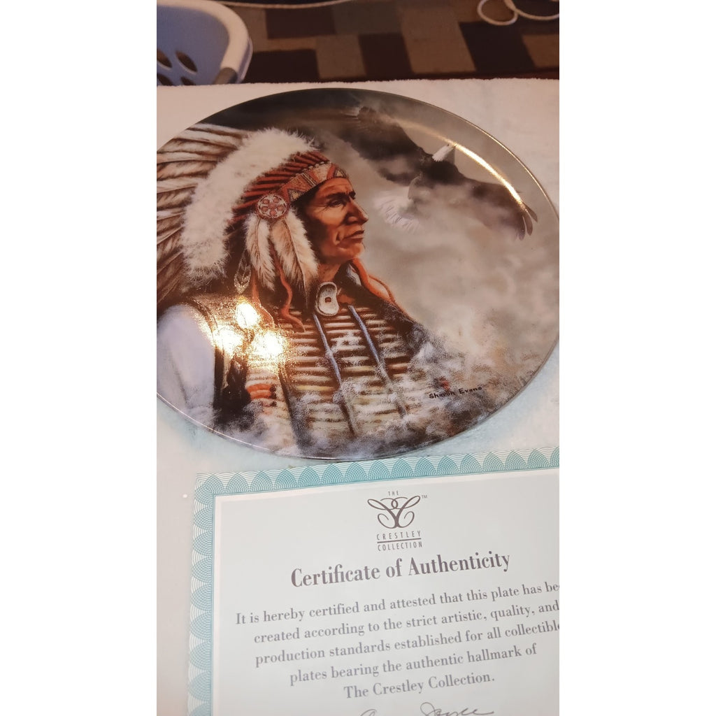 1993 Crestley Collection The Noble And The Proud Sharon Evans Plate #16451A