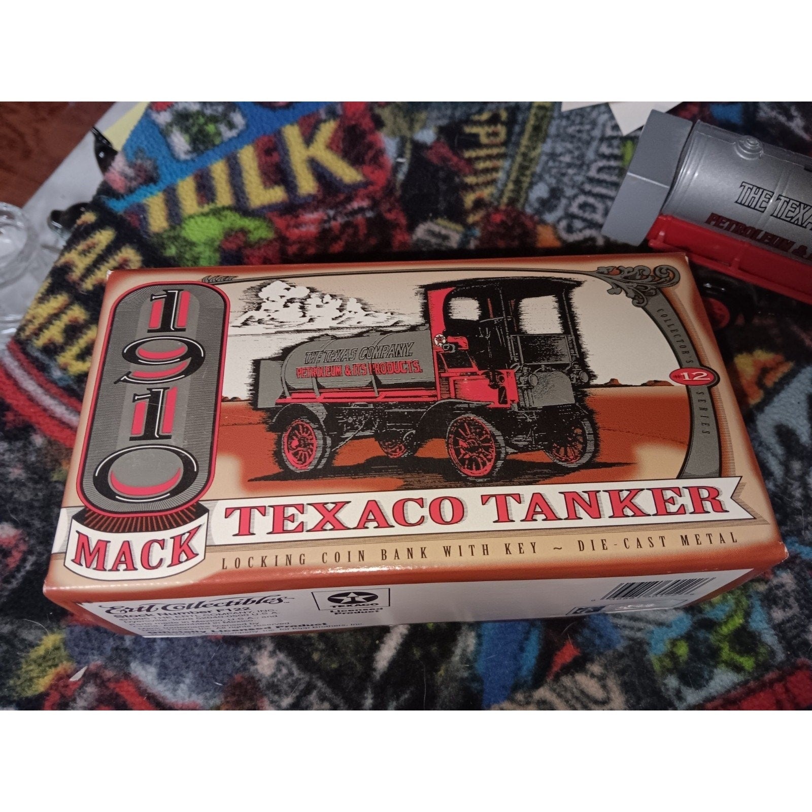 1910 Mack TEXACO Tanker Truck Series #12 Die-Cast Metal Bank Key Ertl 1995 Bank