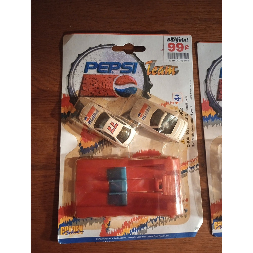 Pepsi Team lot Of 3 Car Jack,Pit Crew,Car Launcher All New Sealed