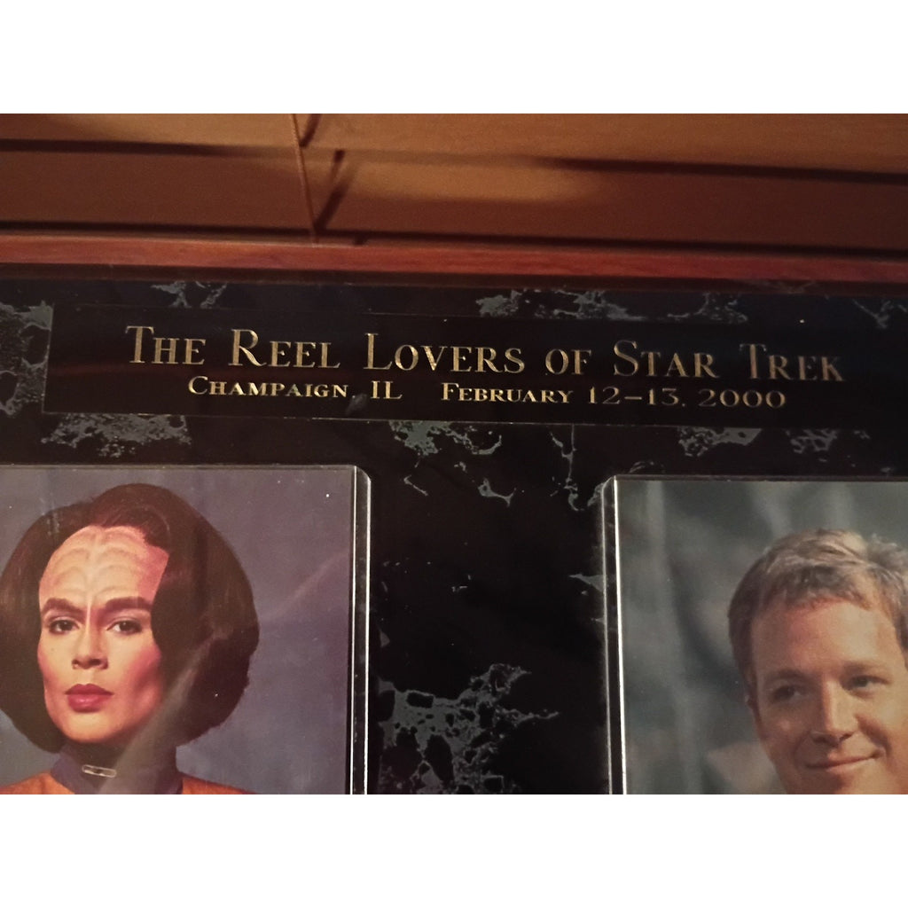 The Reel Lovers Of Star Trek Autographed Photos with Plaque Lt Torres/Lt Paris
