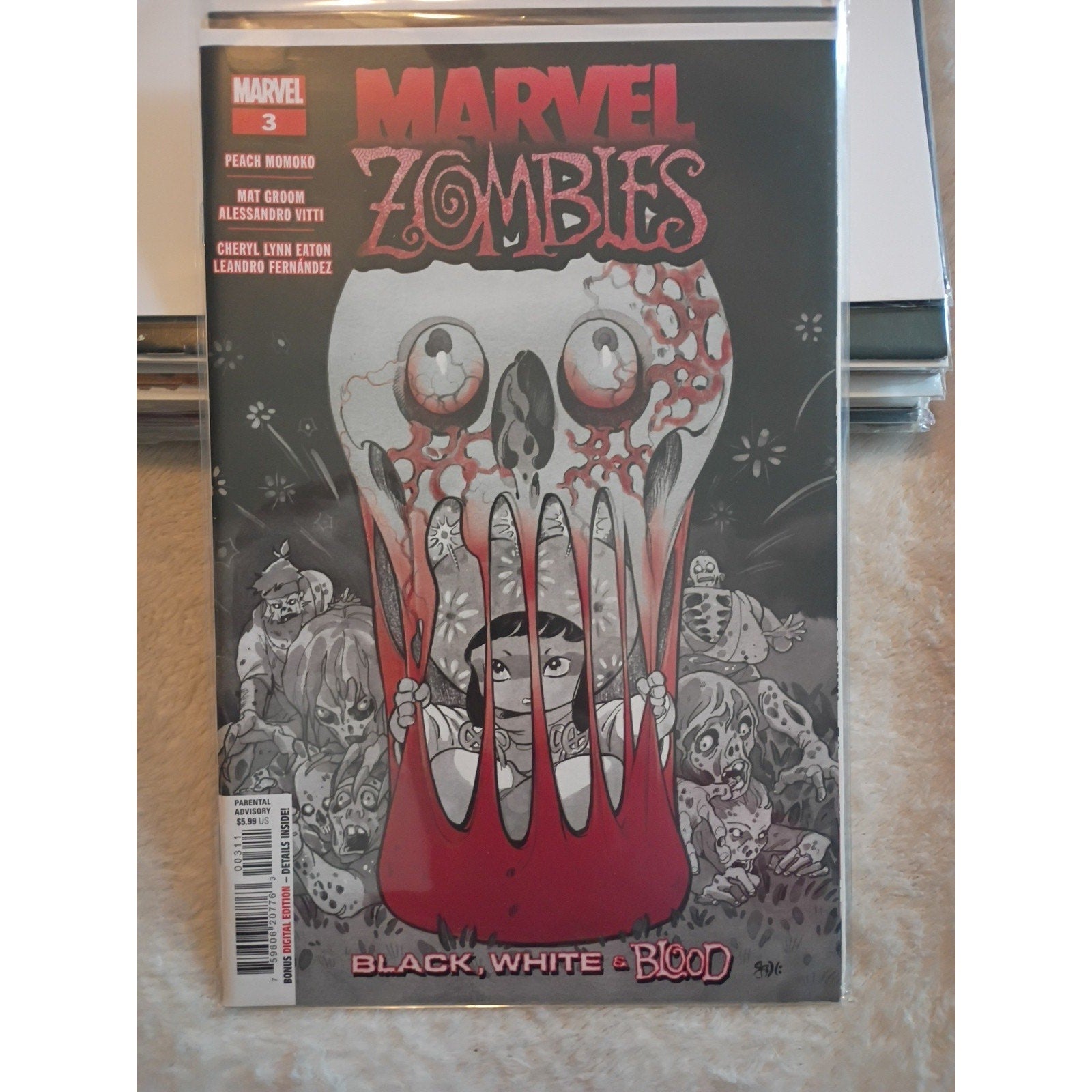 Marvel Zombies: Black, White & Blood 3, 3 Variant Marvel 2024 Comics Lot Of 2 NM