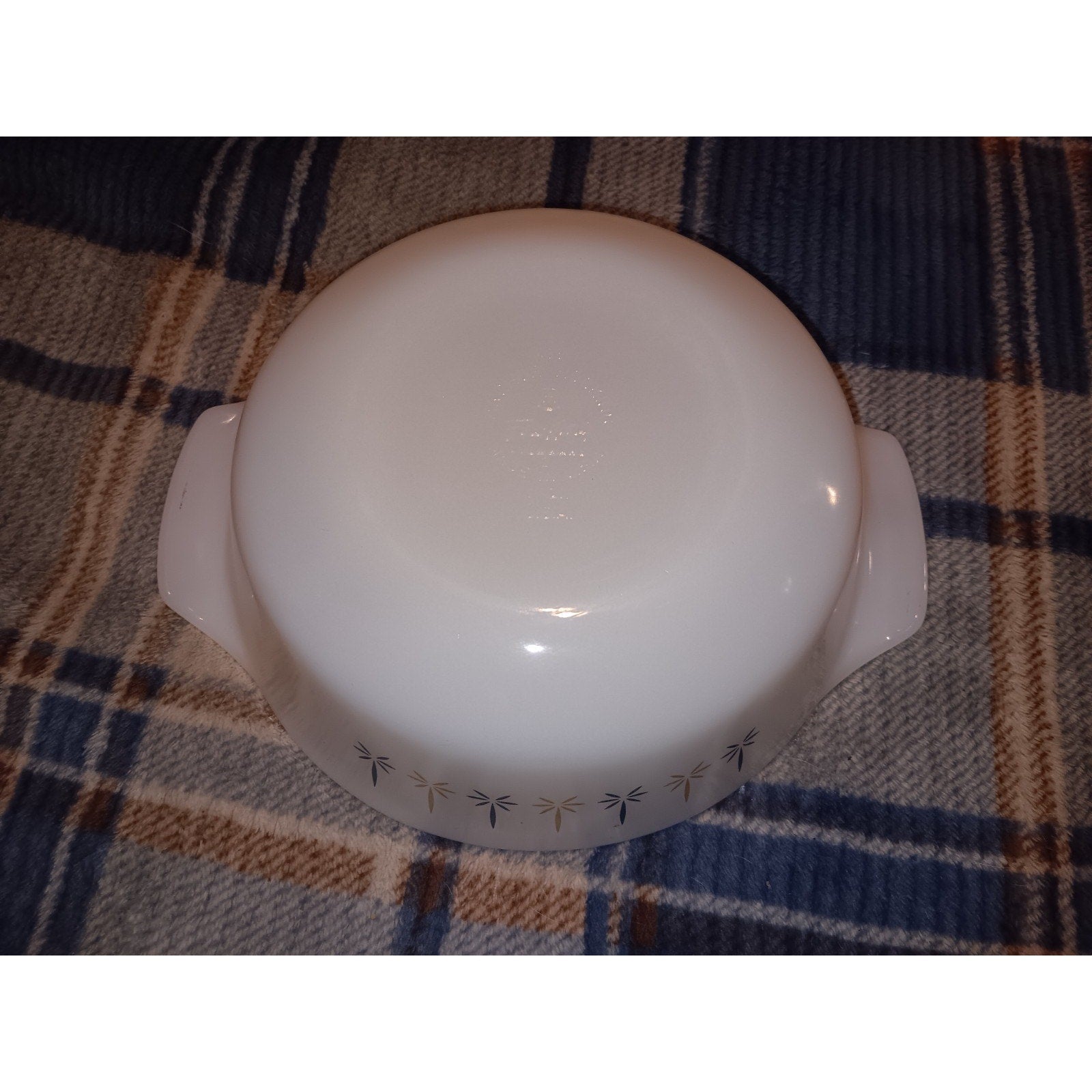 Anchor Hocking Fire King 1 Qt. Casserole Dish Candle Glow Design 436 USA