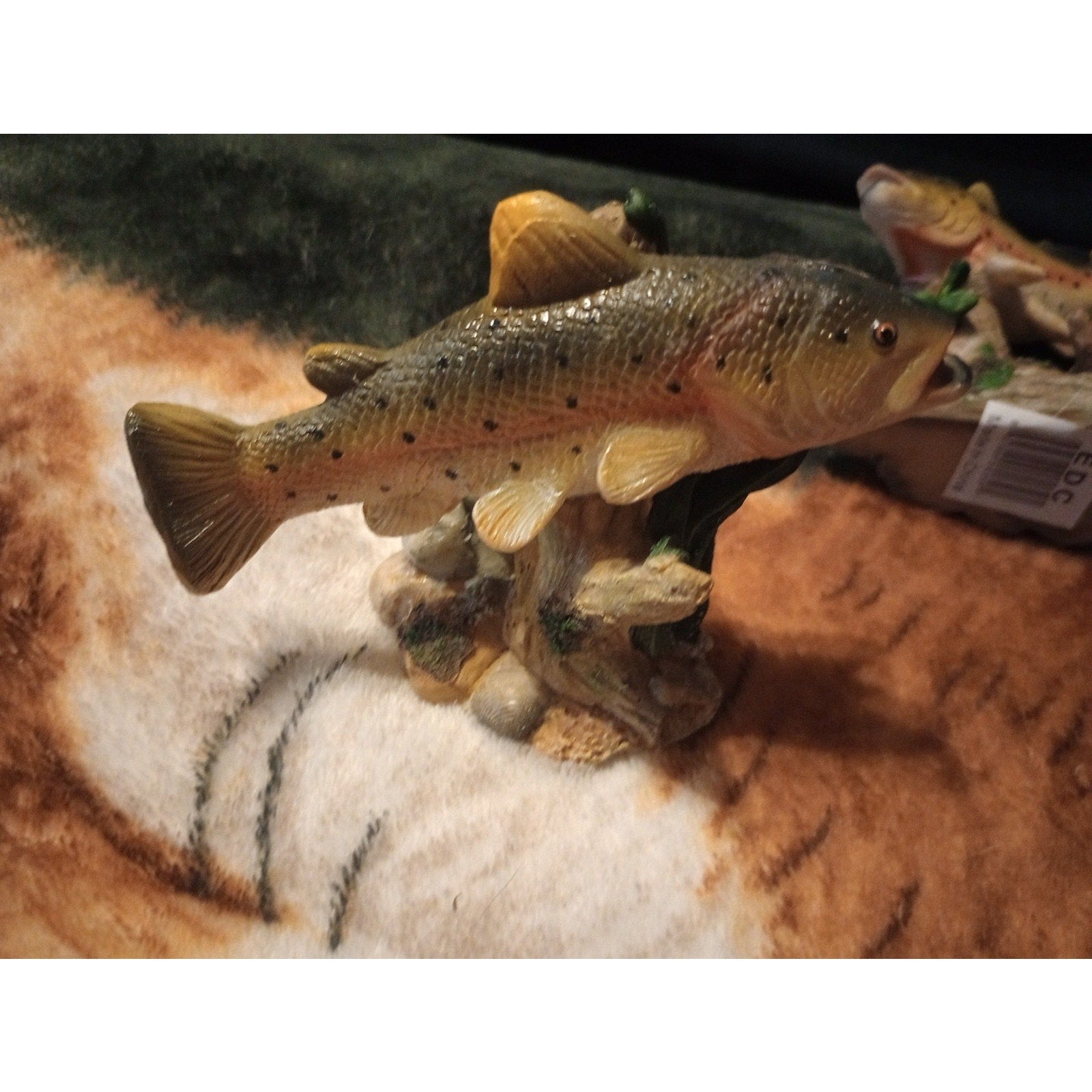 EDC Fishing Minis Set Of 4 Beautiful Resin Fish Sculptures RARE