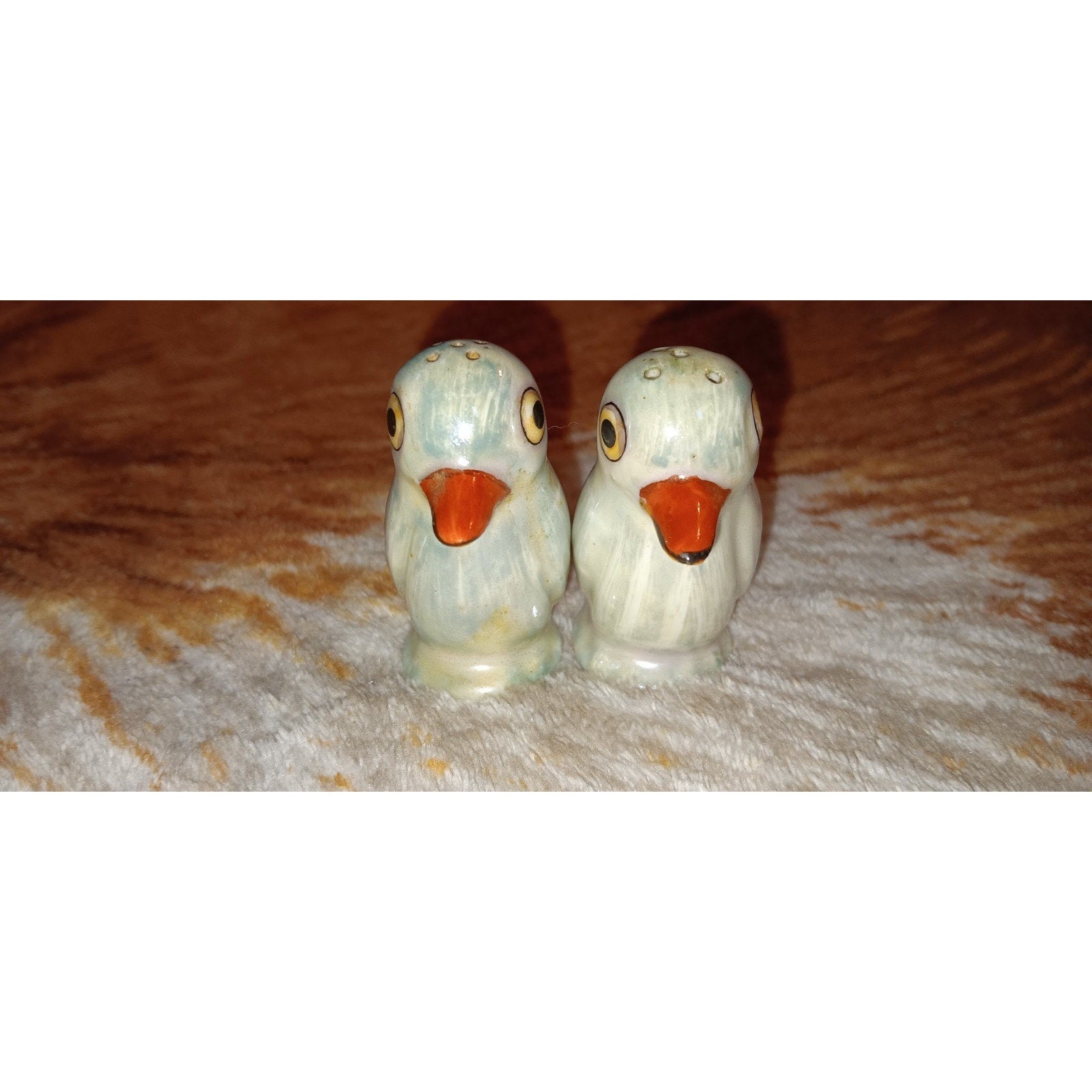 vintage duck salt and pepper shakers Matching Set Very Nice