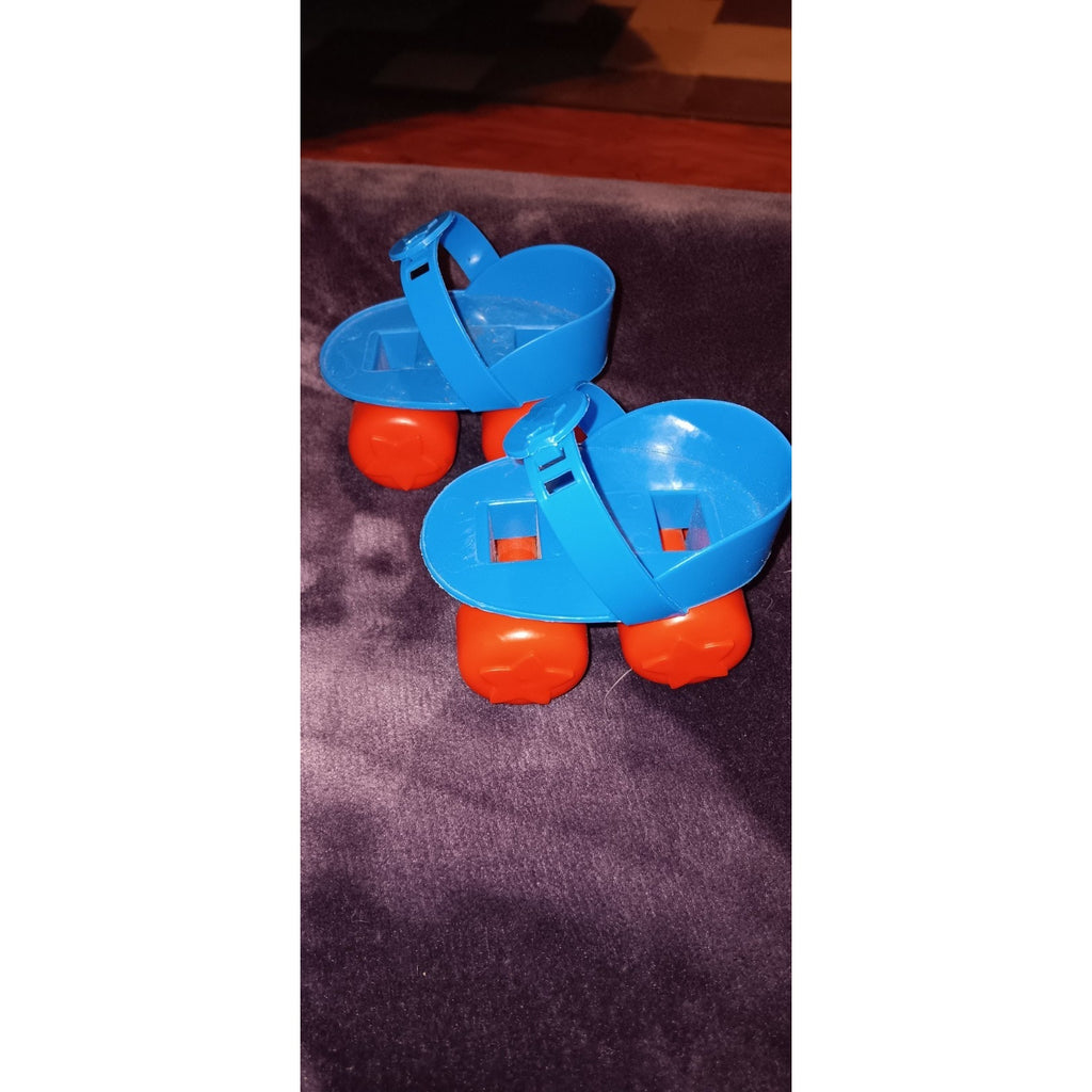 Vintage Cabbage Patch Kids Roller Skates Blue & Red Pair 1980s CPK Toy BIN 9