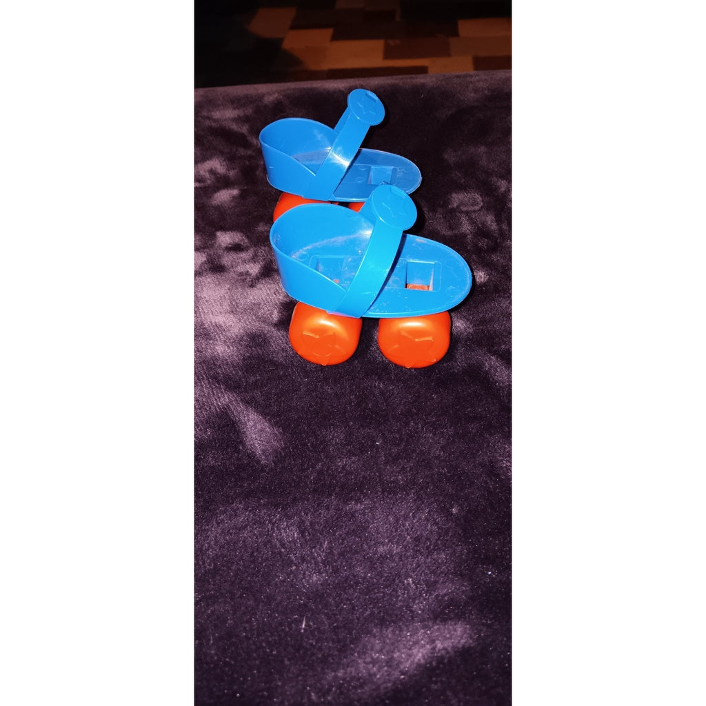 Vintage Cabbage Patch Kids Roller Skates Blue & Red Pair 1980s CPK Toy BIN 9