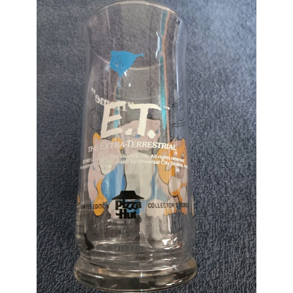VINTAGE 1982 PIZZA HUT "E.T. The Extra-Terrestrial" Lot of 2 Glasses