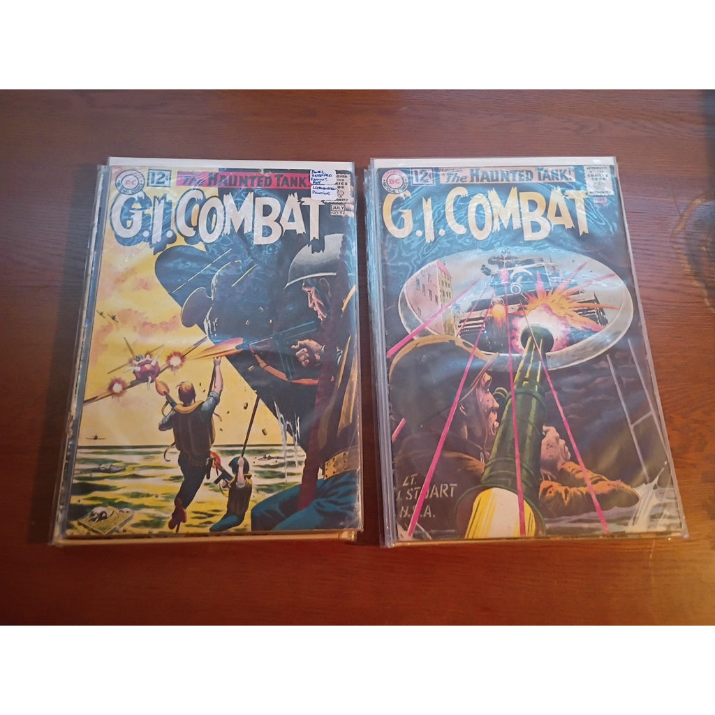 GI Combat Lot of 14 DC Comics #94-195 Low To Mid Grade 12¢-30¢ Rare 1962