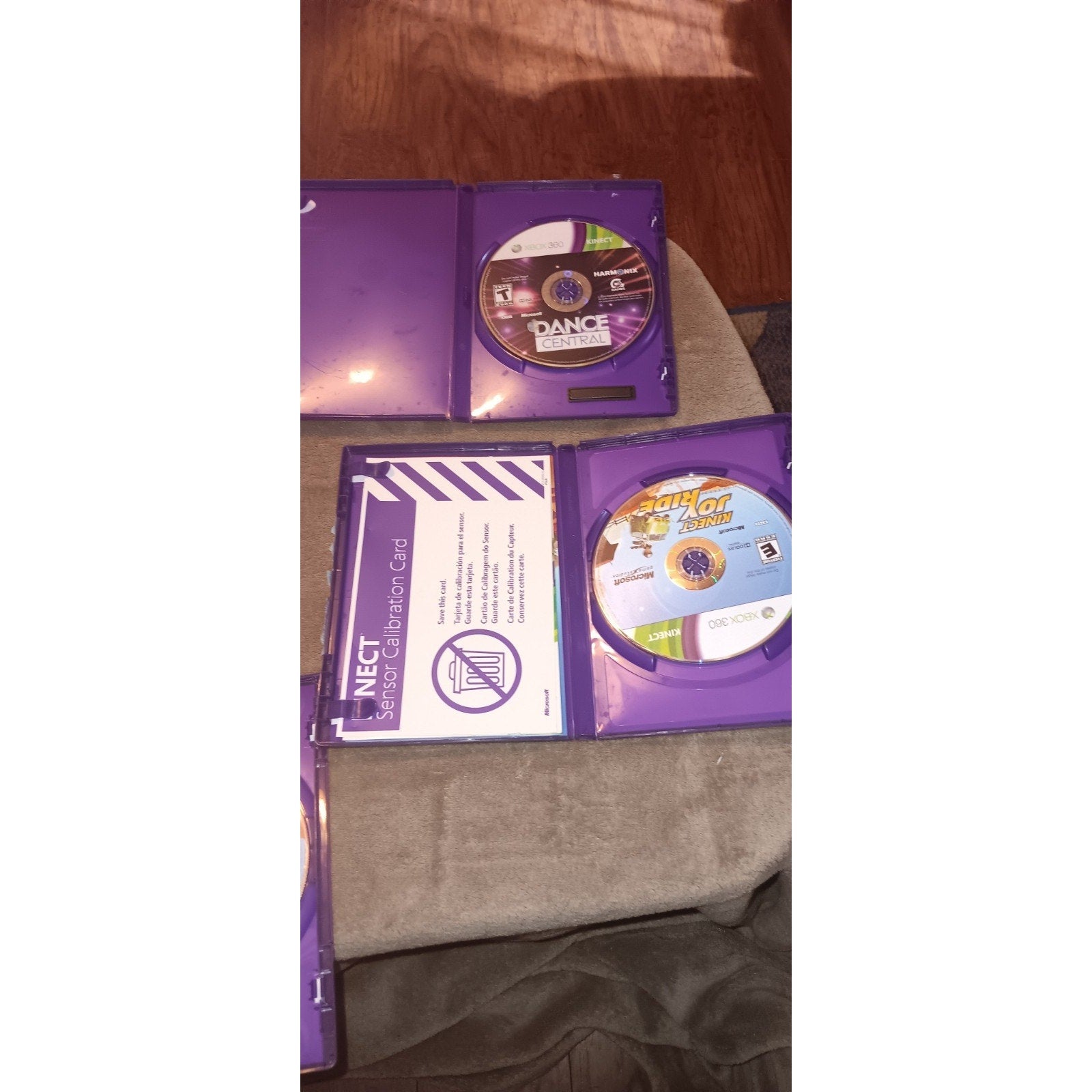 Lot of 8 XBOX 360 Kinect Games Including Just Dance Disney Joy Ride