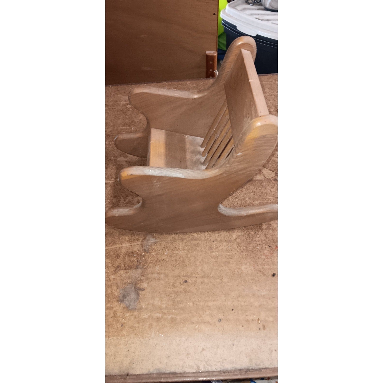 Vintage Wooden Doll Rocking Chair