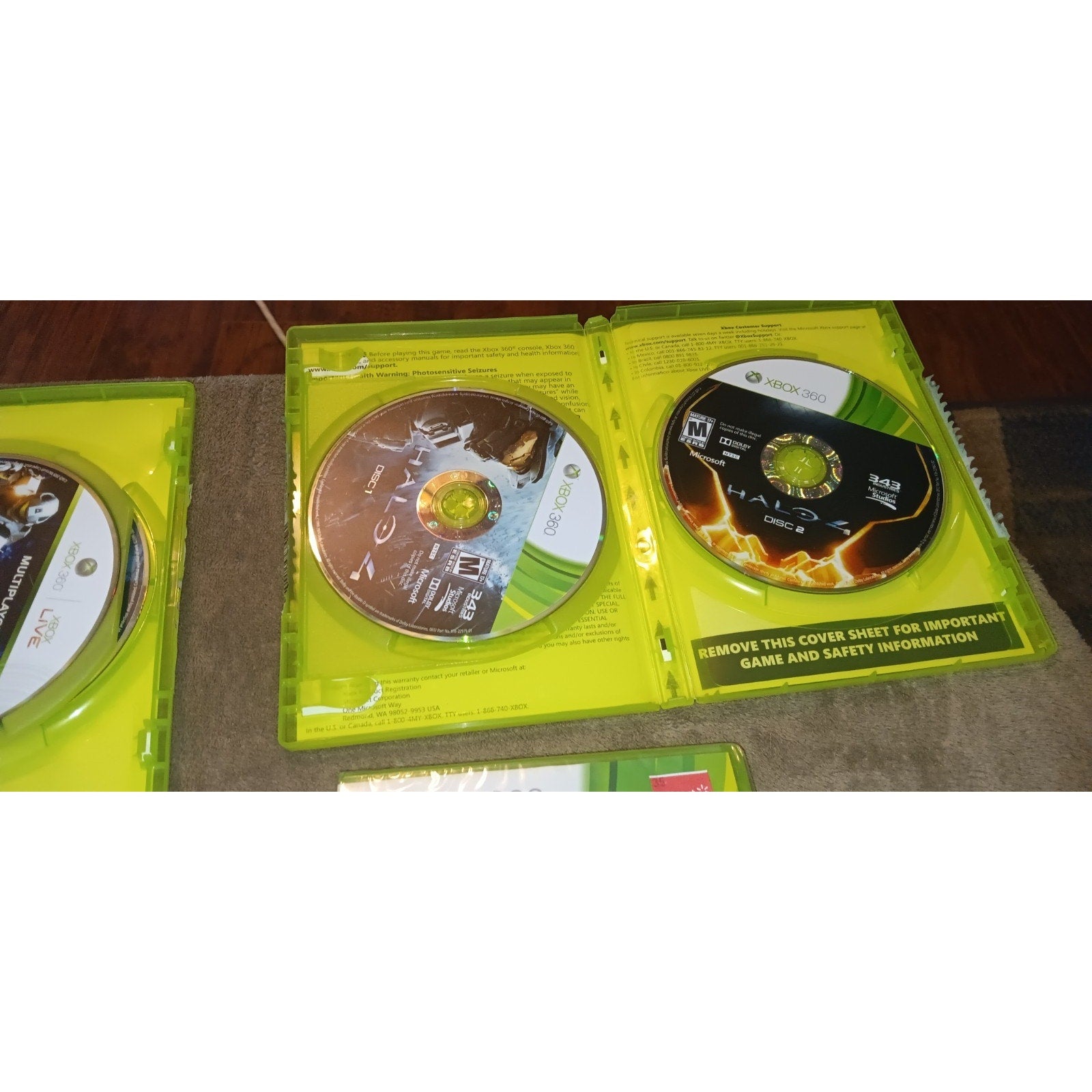 Lot Of 4 Xbox 360 Games Halo, Call Of Duty, Gears Of War