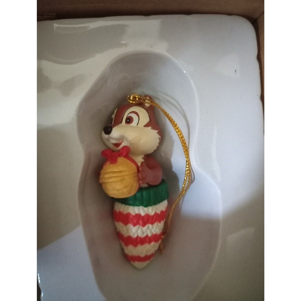 Hallmark Disney Ornaments 26231 - 108 Chip In Stocking Holding A Nut Perfect