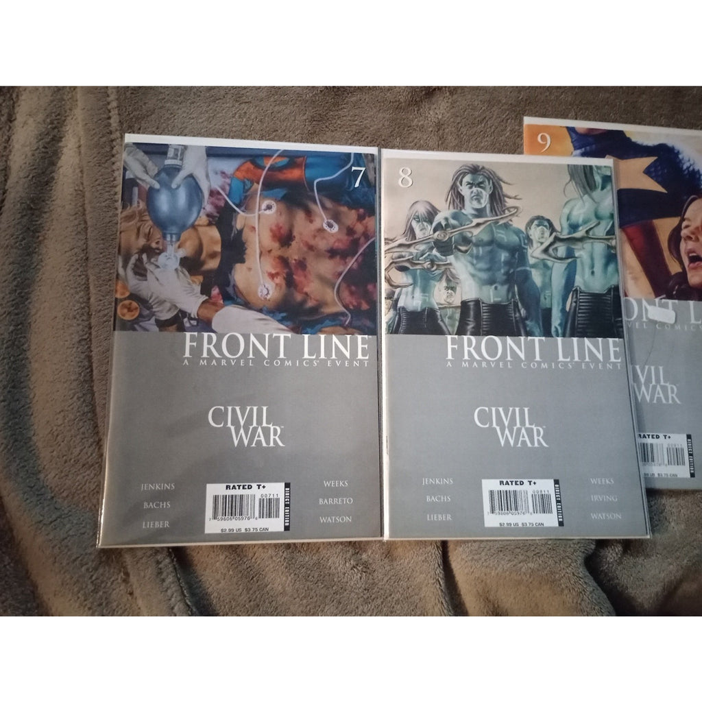 CIVIL WAR FRONT LINE #1-10(2006) Run Of 10 MARVEL COMICS VF WOLVERINE Spider-Man
