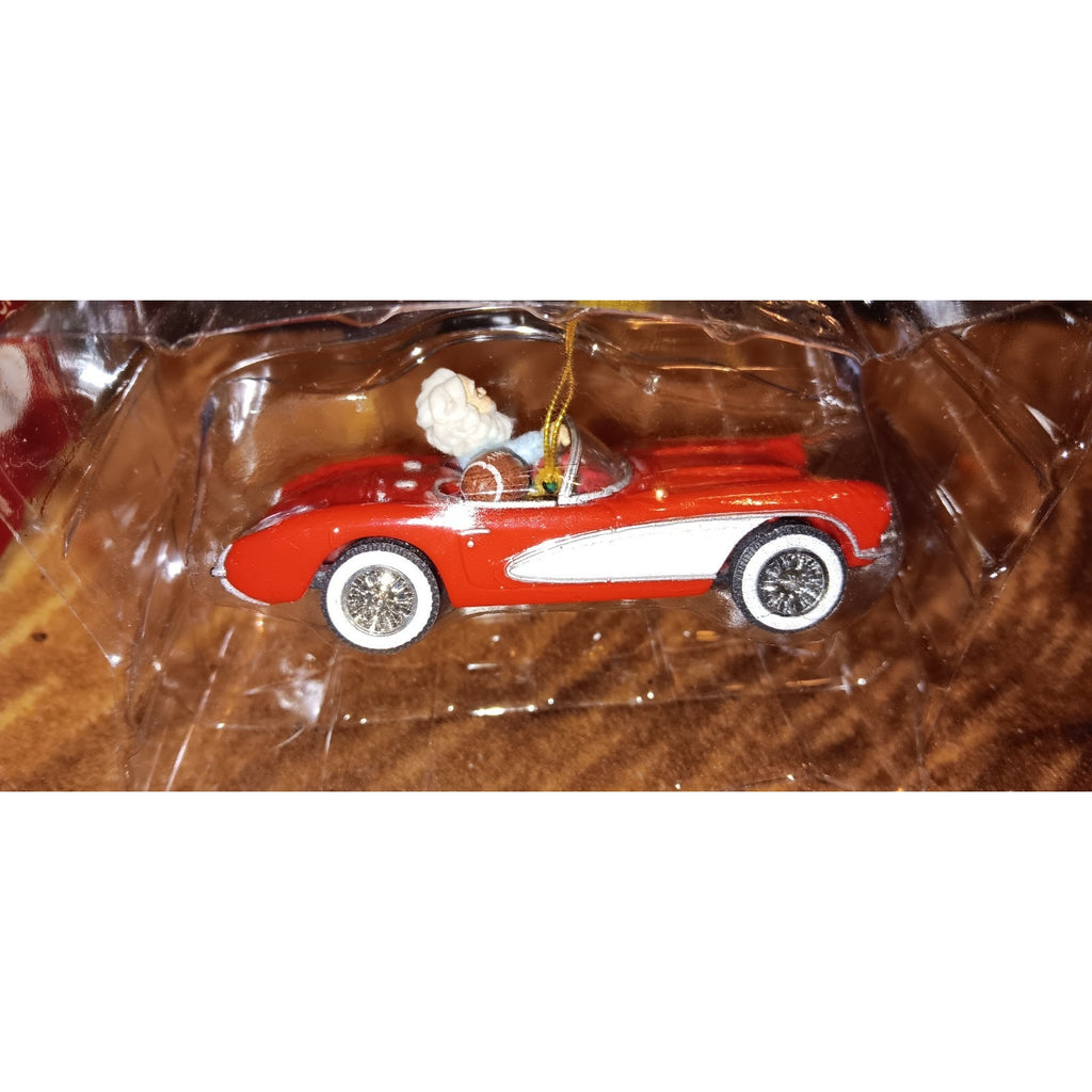Enesco 1956 Corvette 40 Year Commemorative Ornament 1996 LTD ED SANTA FOOTBALL