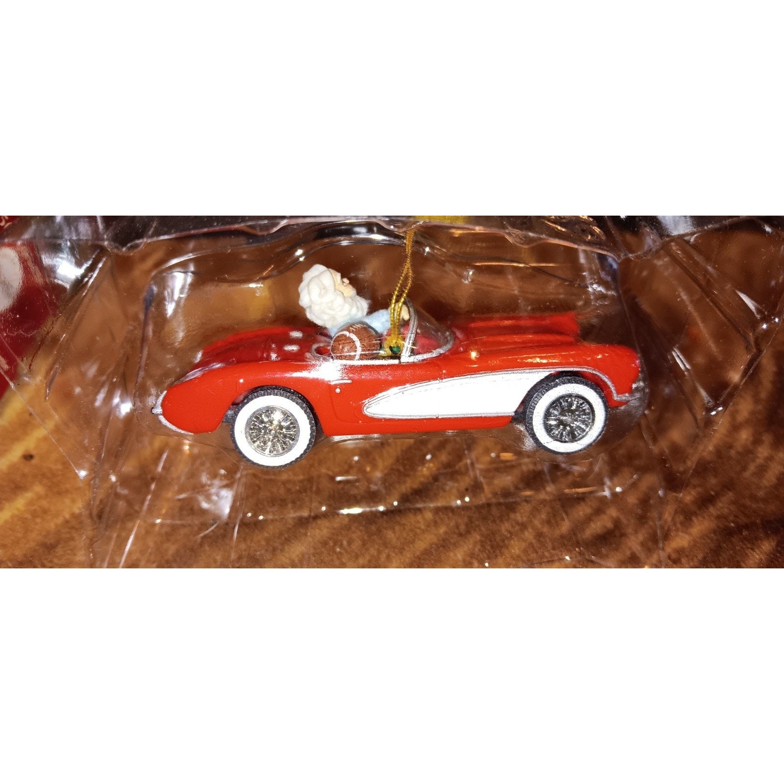 Enesco 1956 Corvette 40 Year Commemorative Ornament 1996 LTD ED SANTA FOOTBALL