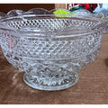 SALAD BOWL 10 INCH SCALLOPPED EDGE PEDESTAL BASE