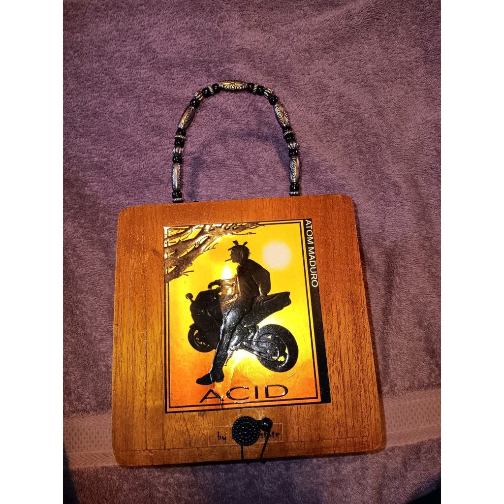 Drew Estate - Acid "Blondie" Wood Cigar Box With Knob, Handle, Mirror & Tiger!
