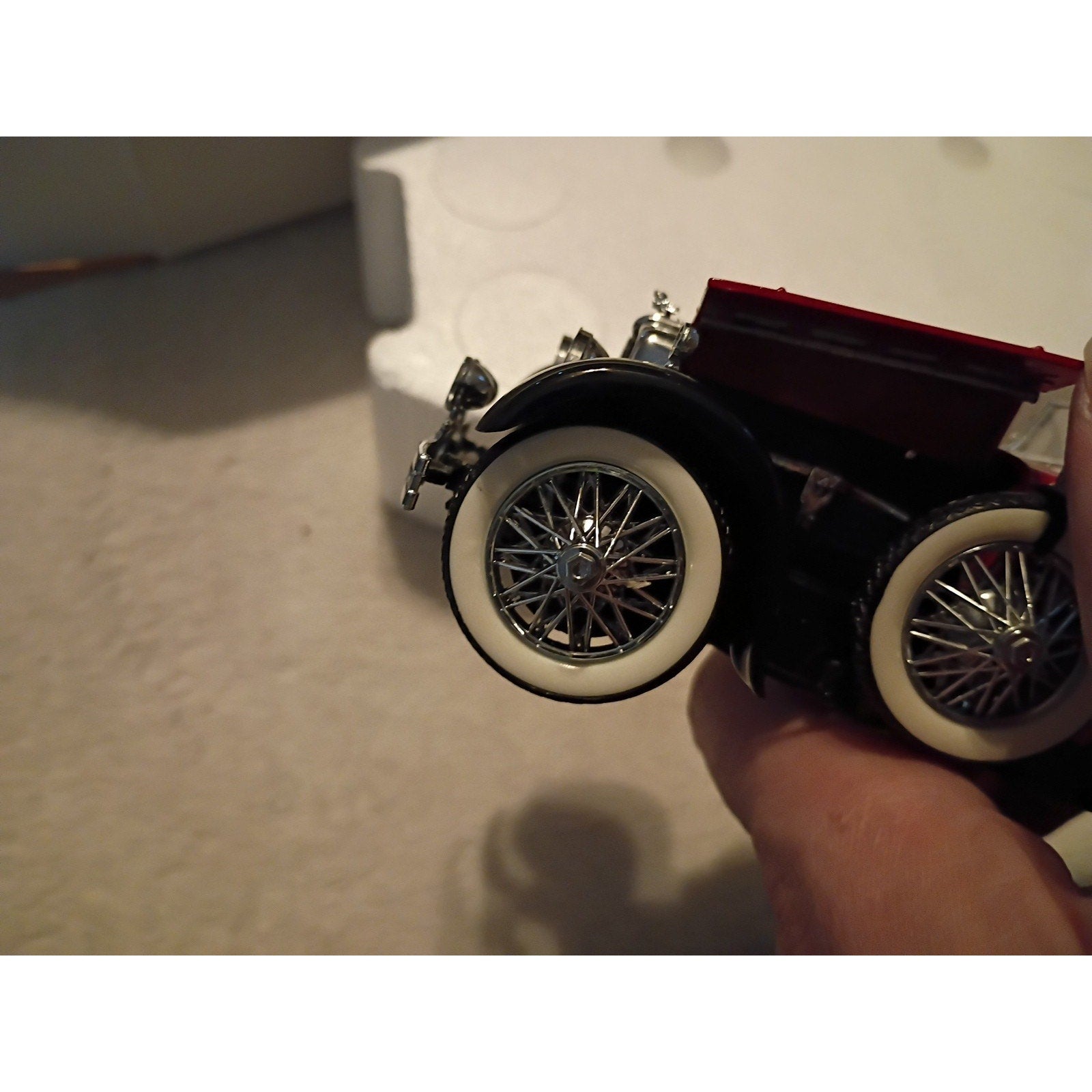 Franklin Mint Precision Model 1928 Stutz Black Hawk Boatail Speedster Red/Papers