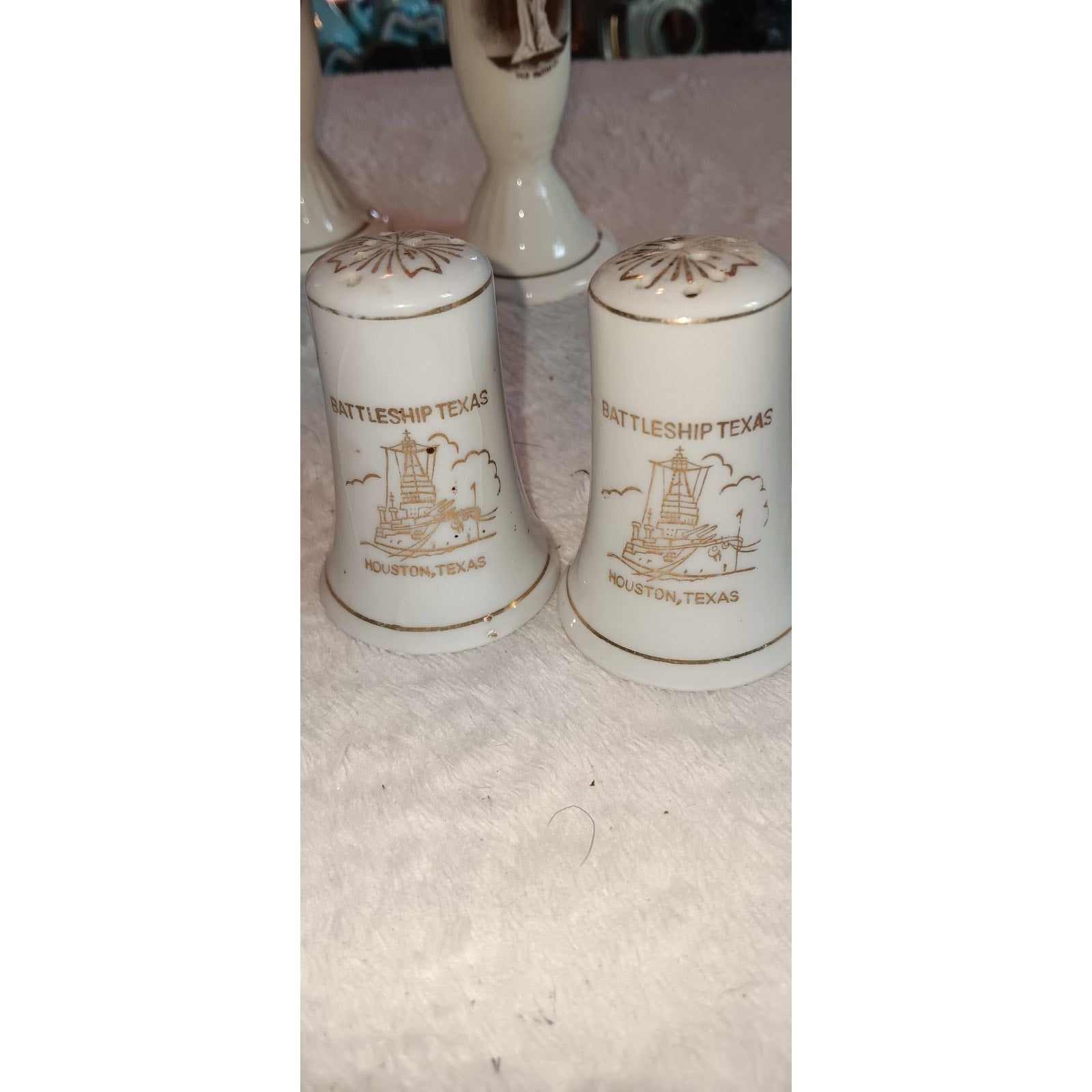 Lot Of 5 Souvenir Salt And Pepper Shakers