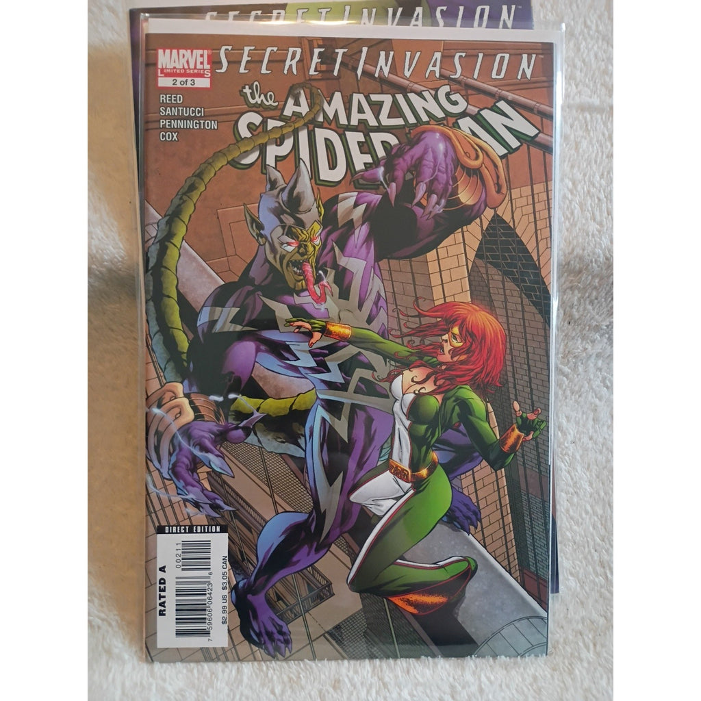Secret Invasion: The Amazing Spider-Man 1 2 3 Complete Set 1-3 2008 High Grade