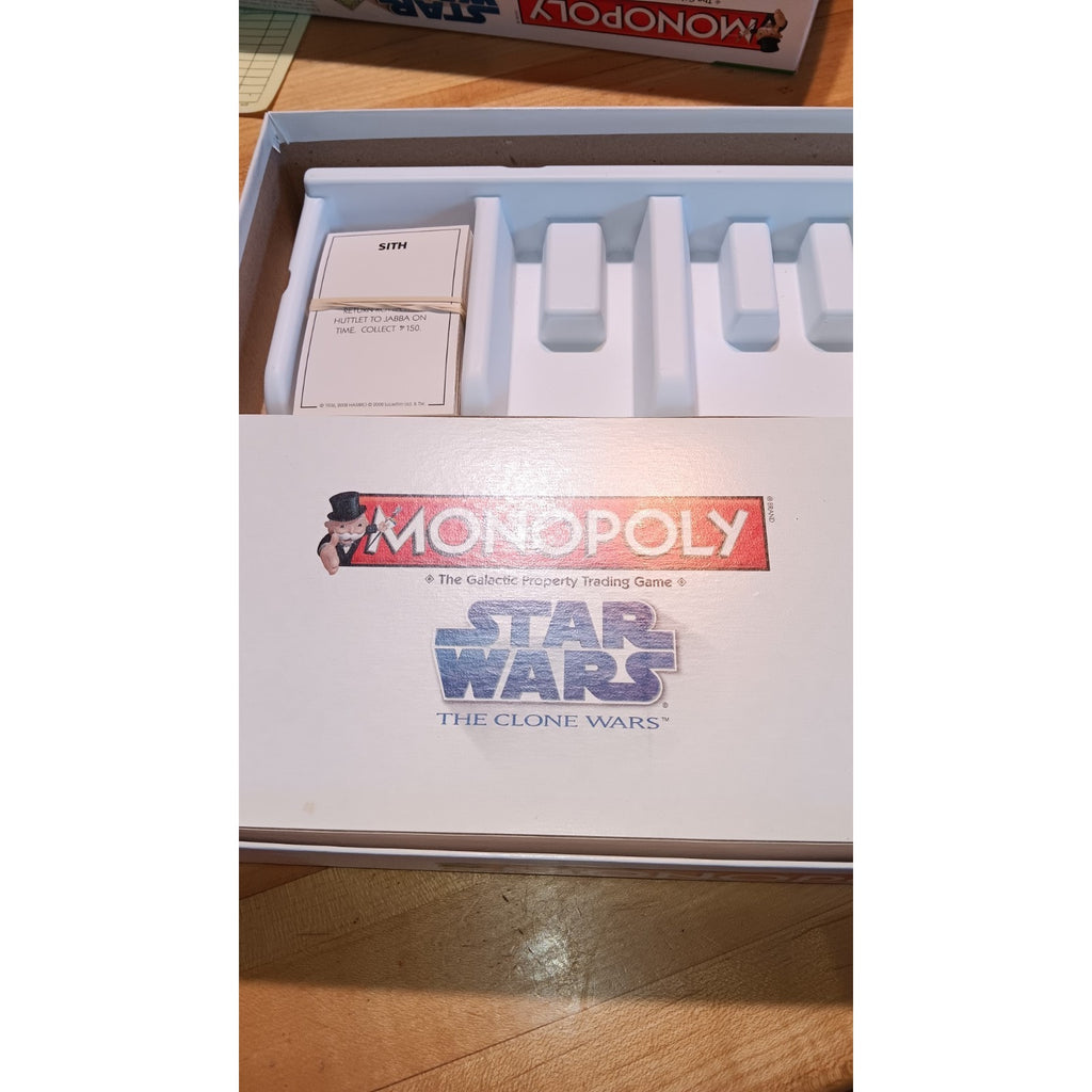 Star Wars The Clone Wars Monopoly Board Game 2008. Barely Used.