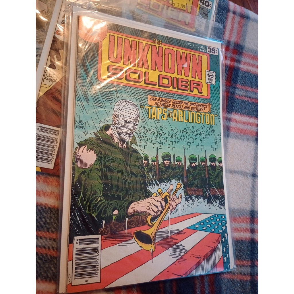 Unknown Soldier Comic Lot #s 211,214,216,228,247 Lot Of 5 DC War Comics FN 1970s