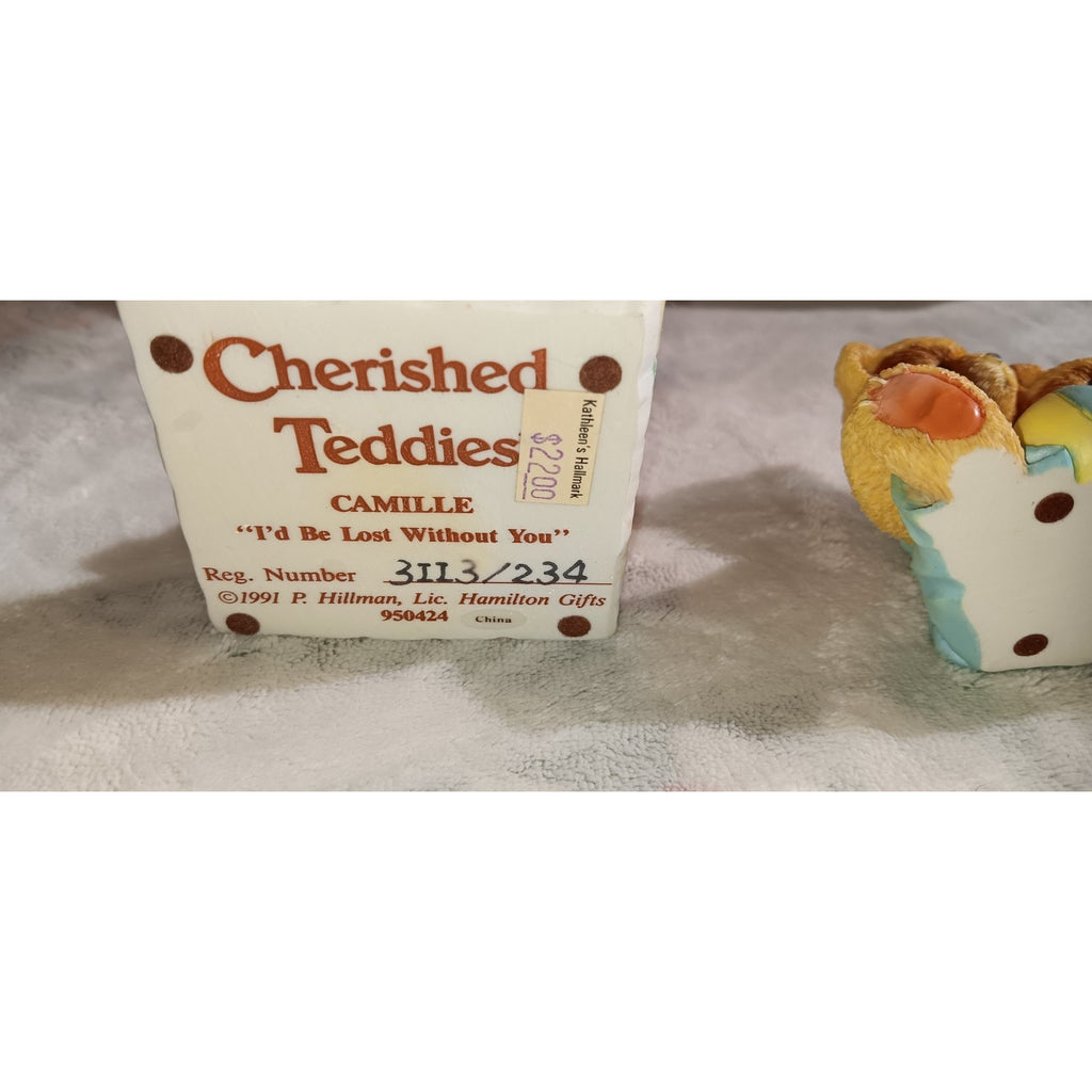 Vintage Cherished Teddies Lot 3-camille, Travis And Tucker, And Janet. W/Boxes