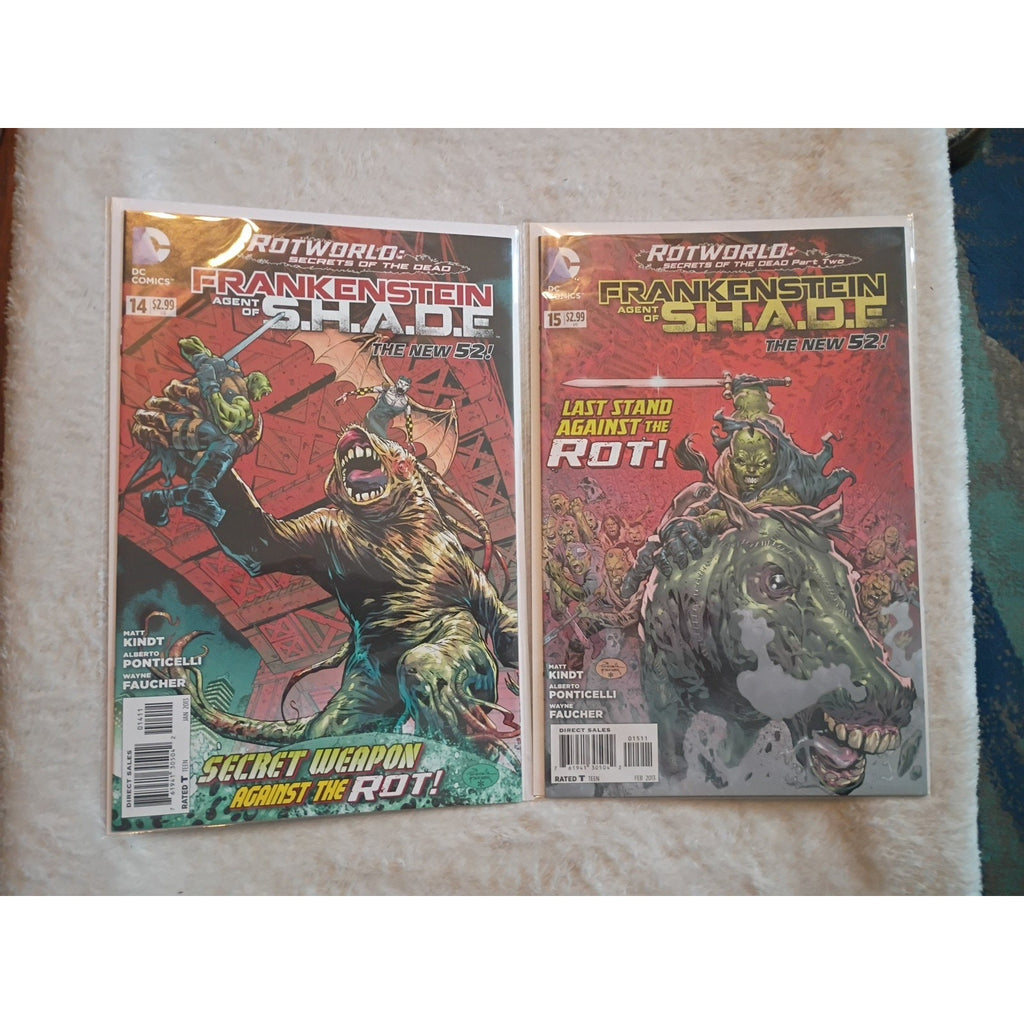 FRANKENSTEIN AGENT OF SHADE #0-16 DC COMIC SET COMPLETE 2011 VF/NM High Grade