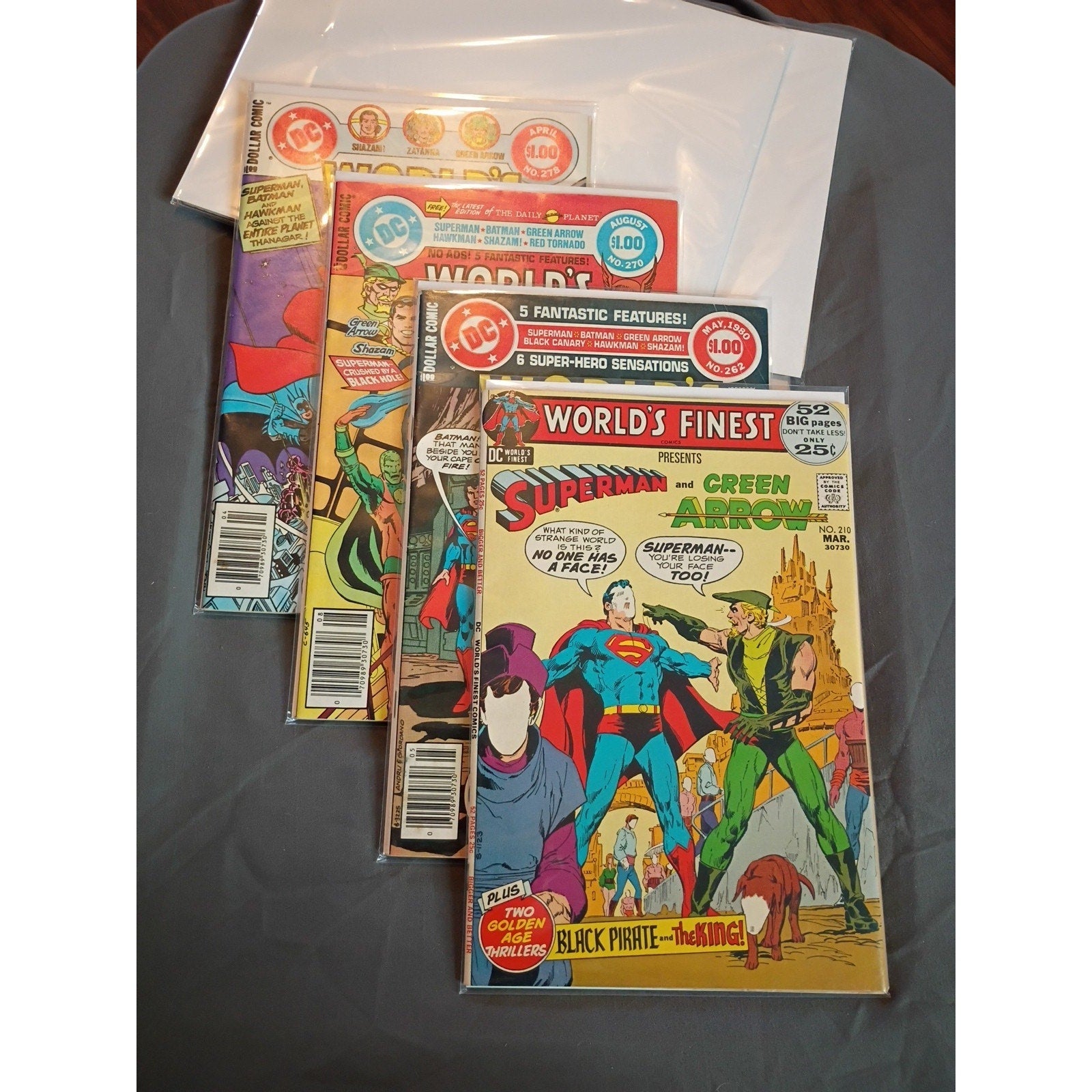 World's Finest Comics #210, 262, 270, 278 (DC Comics, April 1982) VF Lot of 4