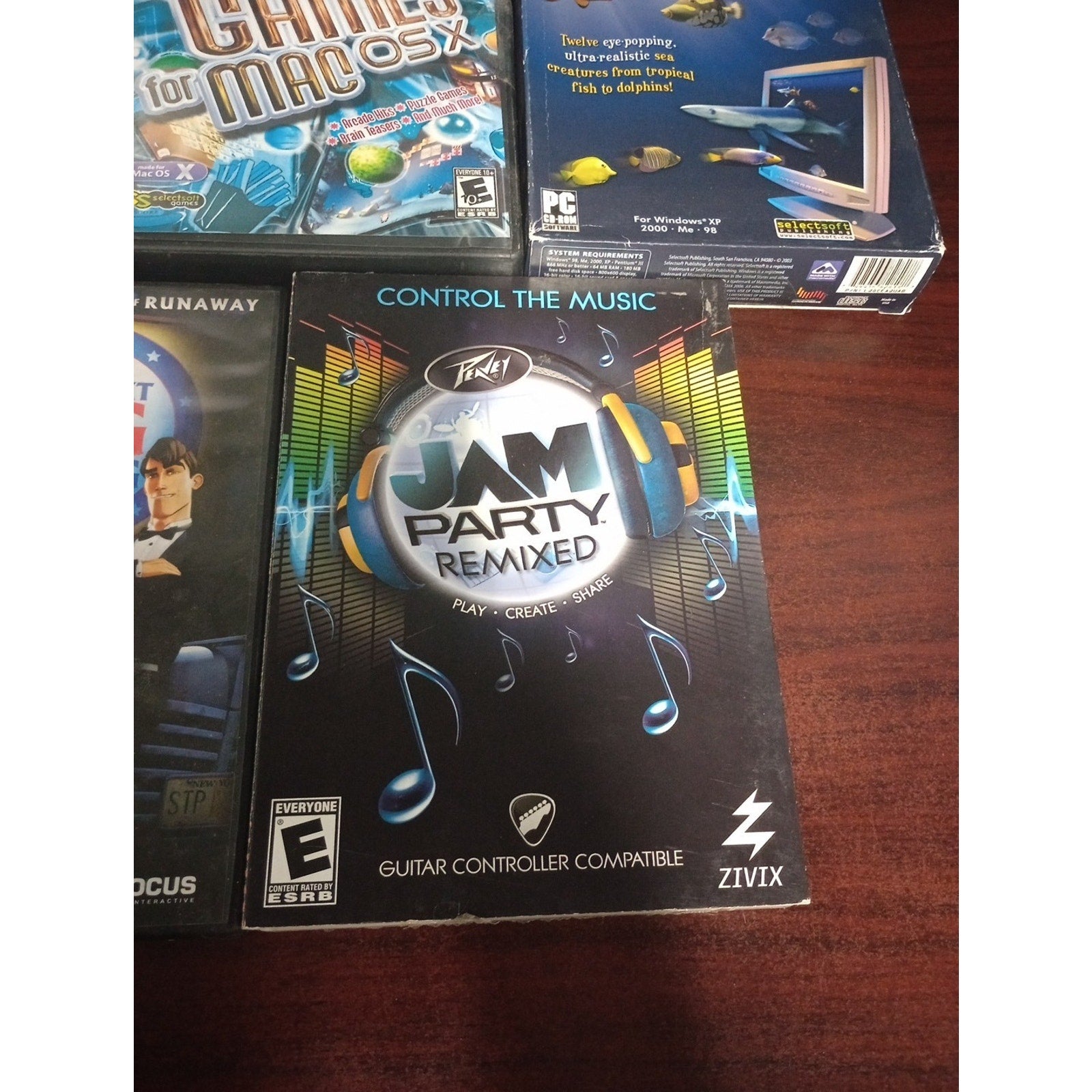 PC Games Lot Of 5 The Next Big Thing, Ocean Aquarium, Jam Party Remix,+ All Used