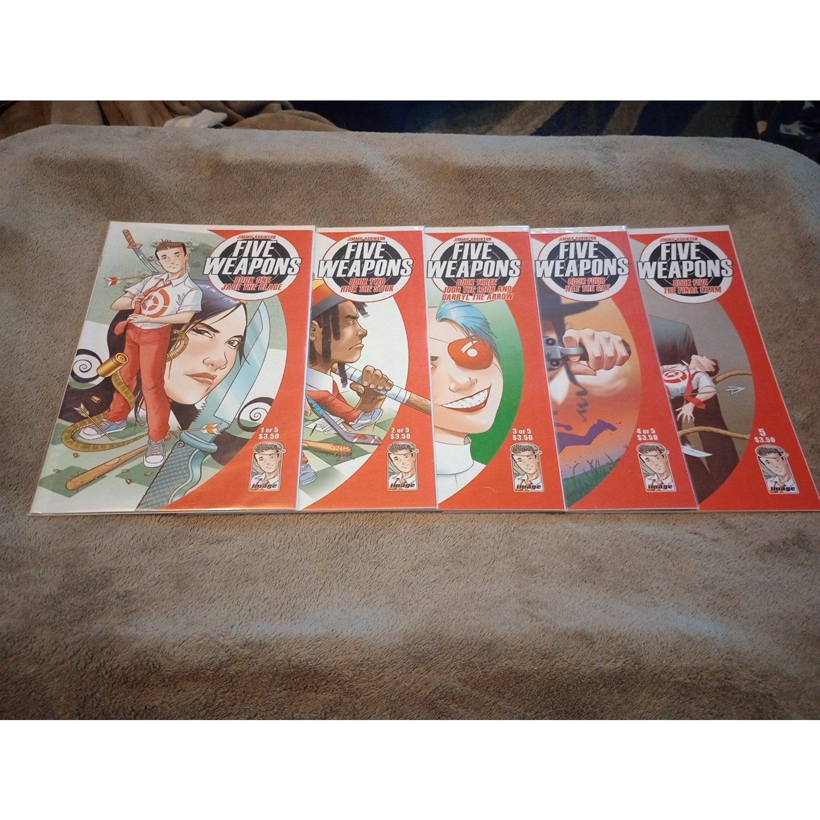 Five Weapons #1-5 (Image Comics March 2013) Lot Of 5 VF To NM