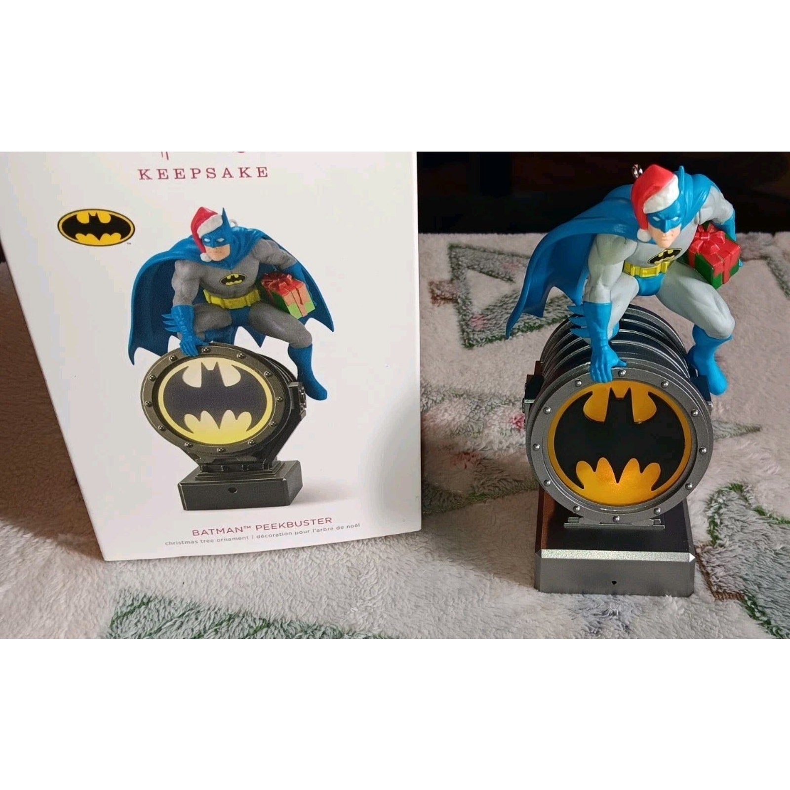 Hallmark Keepsake 2018 Batman Peekbuster Christmas Ornament DC Works Perfectly