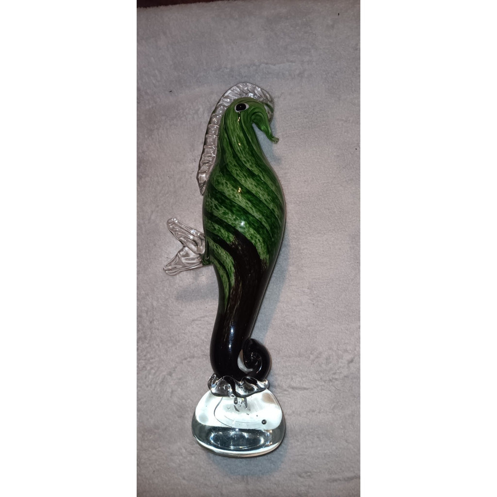 FLAWLESS Stunning Multi Color Crystal Figurine MURANO Italian SEAHORSE Sculpture