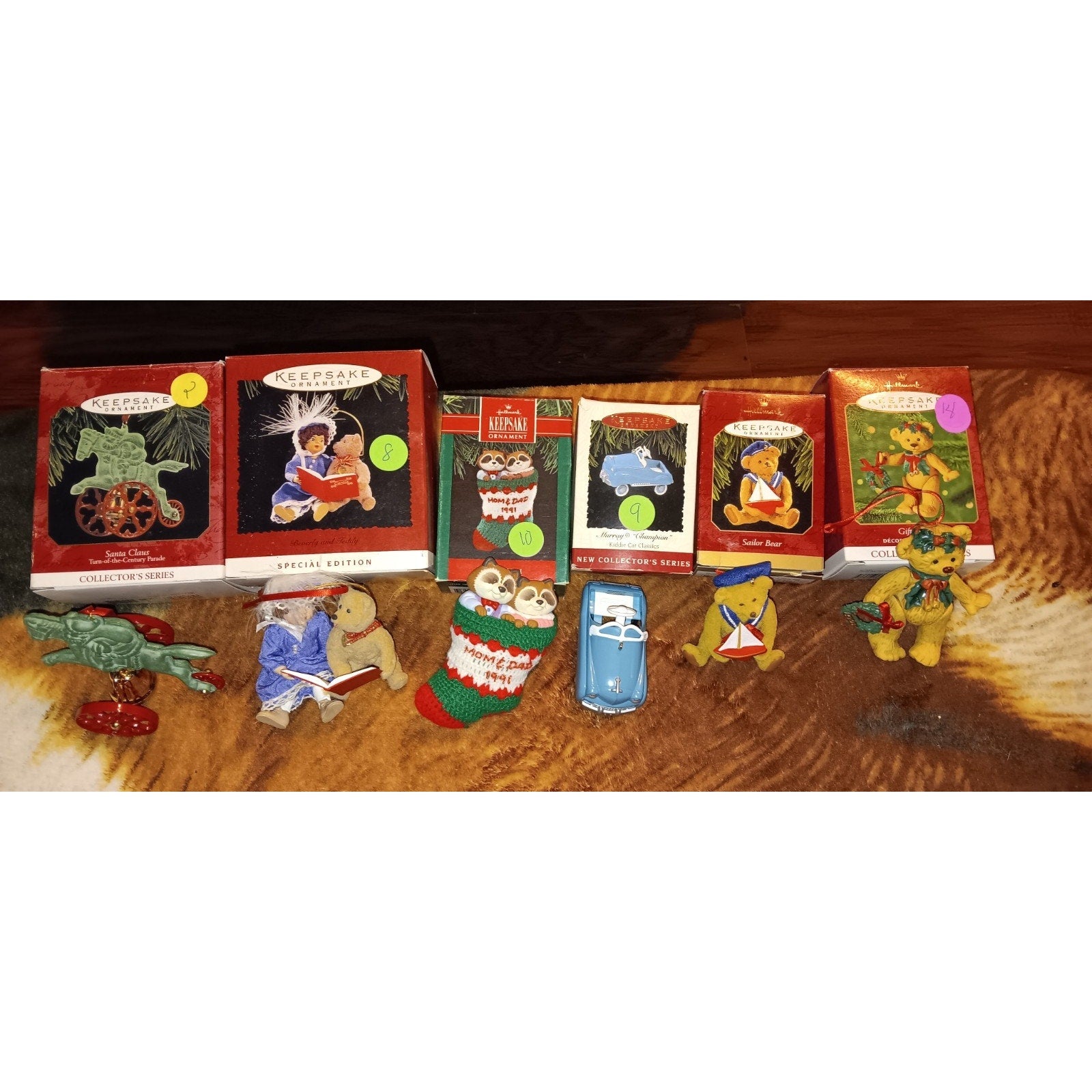 Hallmark Keepsake Lot Of 6 Christmas Ornaments ( All in Original Boxes ) Nice