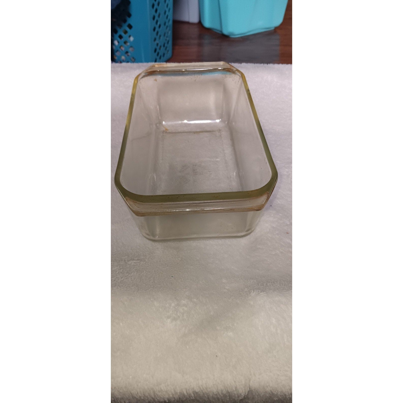 Vintage PYREX 8x5x3 215-B 20 Loaf Bread Baking Pan 1950s Clear Borosilcate