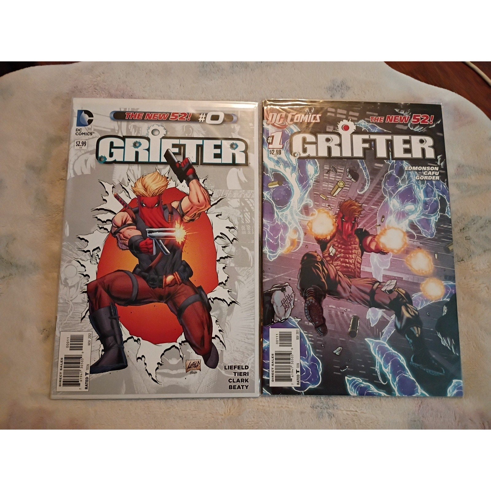Grifter #0 1-16 Complete Set 2011 DC New 52 Series Liefeld VF To NM Comics