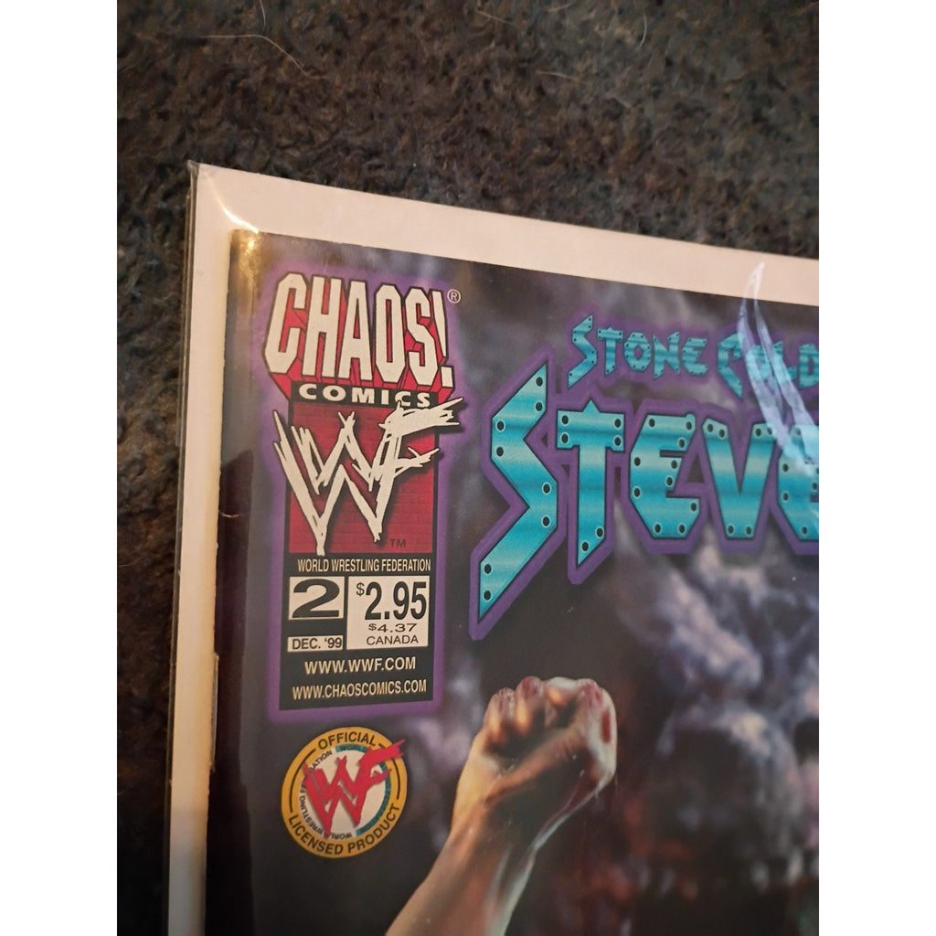 Chaos Comics WWF Stone Cold Steve Austin #2 And #4 Comic Books Lot Of 2 VF/NM