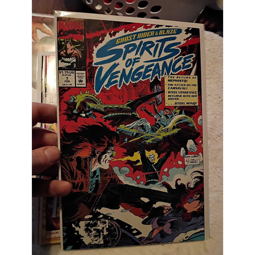 Ghost Rider Blaze Spirits of Vengeance #7, 10-12 Marvel Glow In The Dark VF/NM